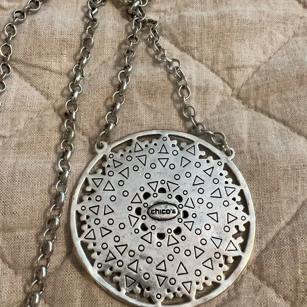 Chico’s Three Tier Pendant Necklace